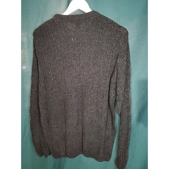 Geoffrey Beene Men's Black/Charcoal Long Sleeve Sweater Size XL Extra Soft NWT - Picture 6 of 7